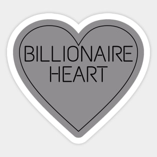 Billionaire Heart Sticker